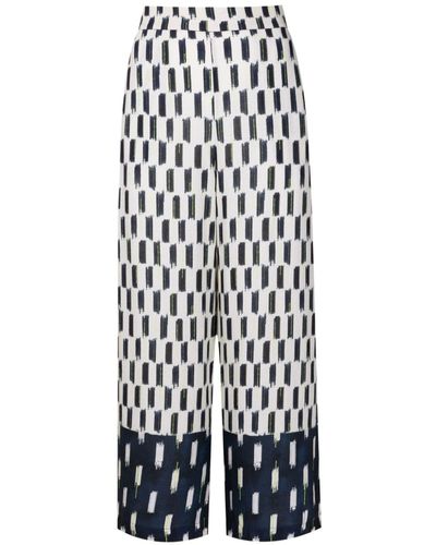 Lenny Niemeyer Abstract-print Two-pocket Culottes - White