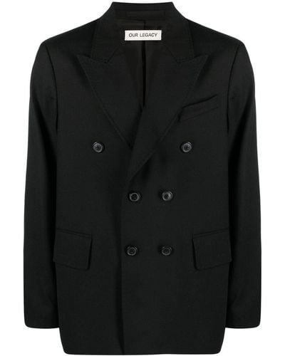 Our Legacy Unconstructed Db Blazer - Black