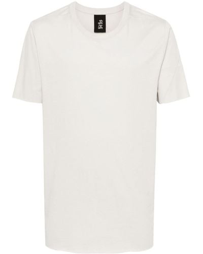 Thom Krom T-shirt en coton à col rond - Blanc