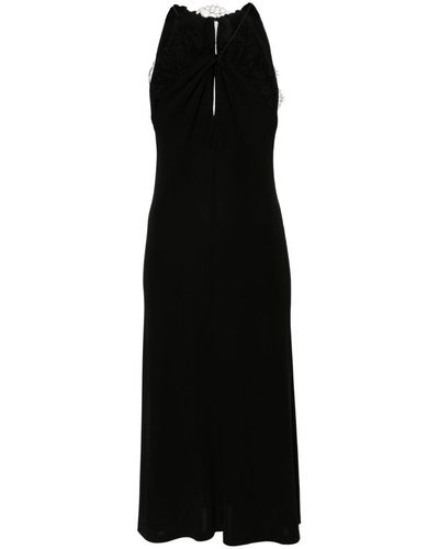 Givenchy Vestido midi con cuello halter - Negro