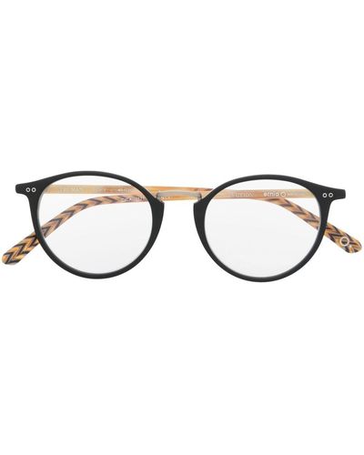 Etnia Barcelona Truman ラウンド眼鏡フレーム - ブラック