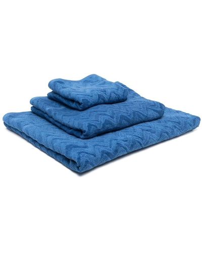 Missoni Set di asciugamani - Blu