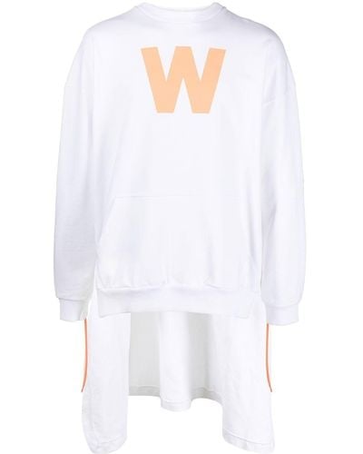 Walter Van Beirendonck Logo-print Crew Neck Sweatshirt - White