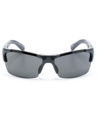 Moncler Spectron Rectangle-frame Sunglasses - Grey