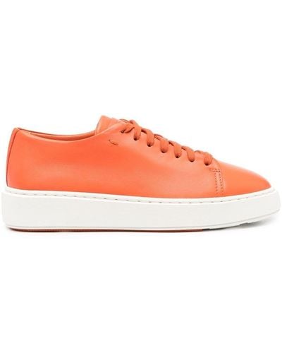 Santoni Sneakers con stampa - Arancione