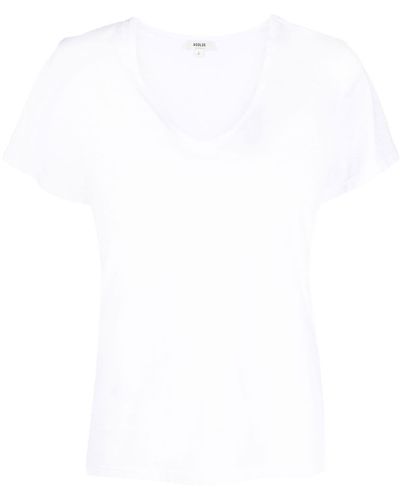 Agolde V-neck Design T-shirt - White
