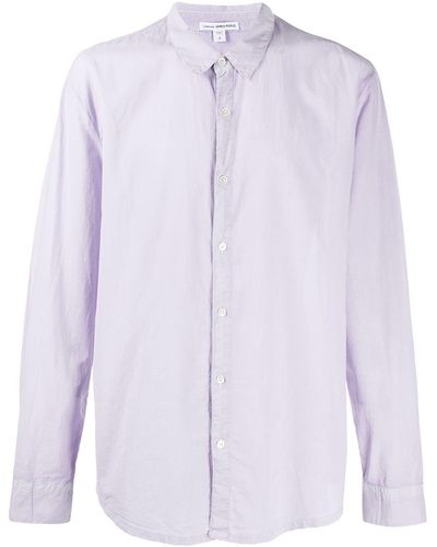 James Perse Plain Tailored Shirt - Purple
