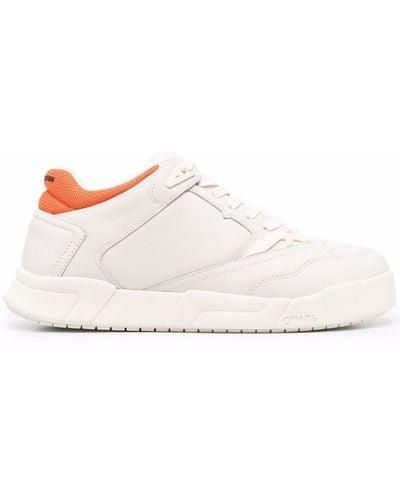 Heron Preston Lace-up Leather Trainers - White