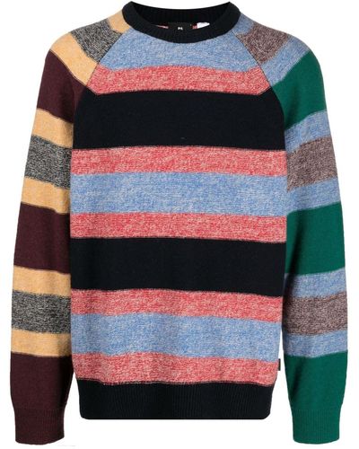 PS by Paul Smith Jersey a rayas - Azul