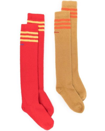 adidas Pack de calcetines con logo estampado - Rojo