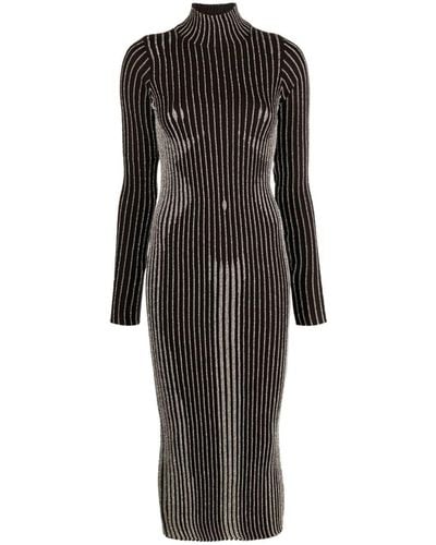 Jean Paul Gaultier The Body Morphing Knitted Dress - Black