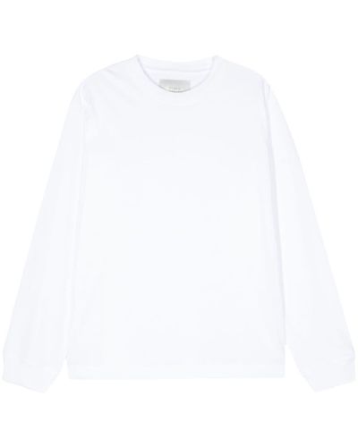 Studio Nicholson T-shirt Javelin a maniche lunghe - Bianco