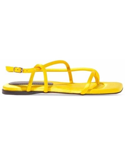 Proenza Schouler Square Strappy Sandals - Yellow