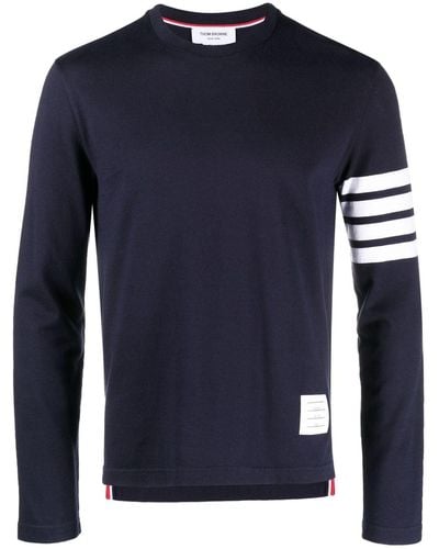 Thom Browne Camiseta con motivo 4-Bar Stripe 2003 - Azul