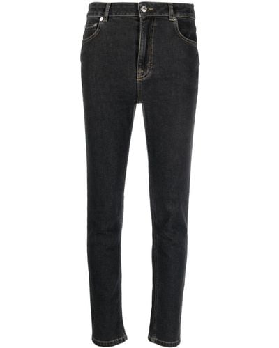 Moschino Jeans Jean skinny à taille haute - Noir