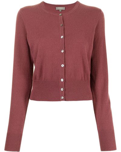 N.Peal Cashmere Button-down Cashmere Cardigan - Red