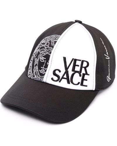 Versace Truckerpet Met Geborduurd Logo - Zwart