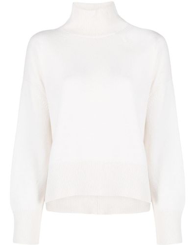 Barrie Cashmere Rollneck Sweater - White