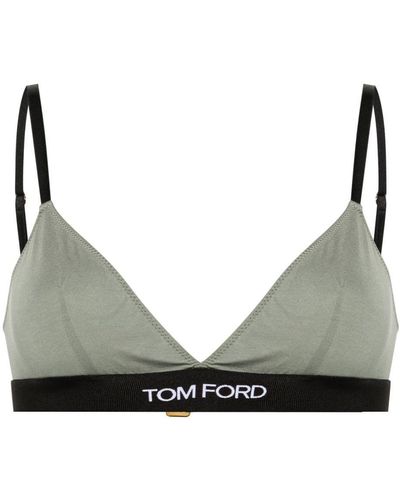 Tom Ford Triangel-BH mit Logo-Bund - Grau