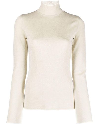 JOSEPH Lurex Wool Blend Sweater - Natural