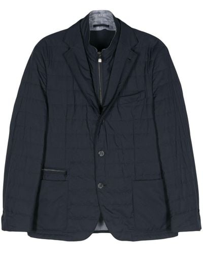 Corneliani Layered-design Outdoor Jacket - Blue