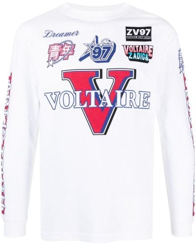 Zadig & Voltaire Noane Voltaire プリント Tシャツ - ホワイト