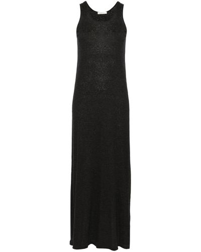 The Row Farissa Knitted Maxi Dress - Black