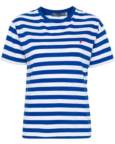 Polo Ralph Lauren Striped Crewneck T-Shirt - Blue