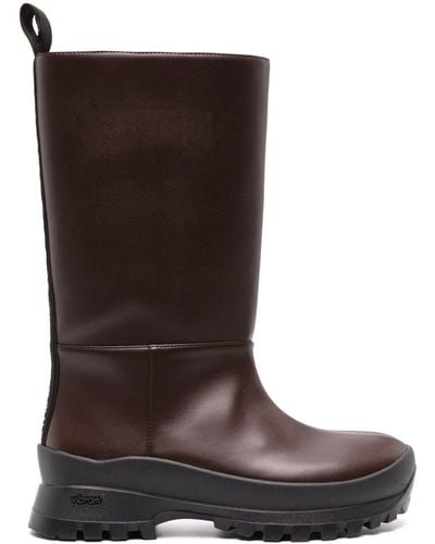 Stella McCartney Trace Logo-detail Ankle Boots - Brown