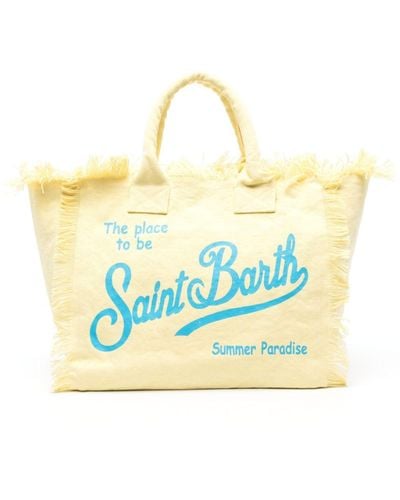 Mc2 Saint Barth Vanity Logo-print Beach Bag - Blauw