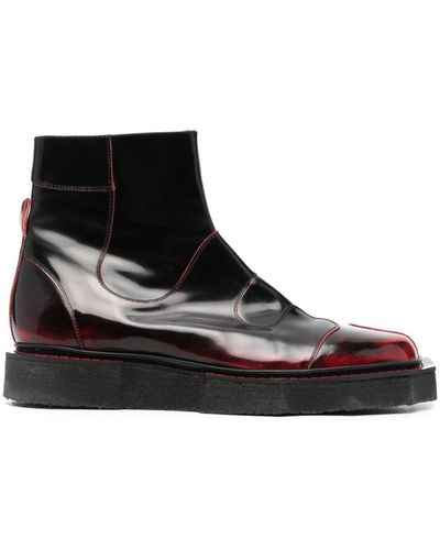 Henrik Vibskov Enzo Leather Ankle Boots - Black