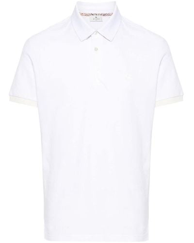 Etro Poloshirt Met Borduurwerk - Wit