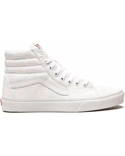 Vans SK8-Hi Checkerboard Sneakers - Weiß