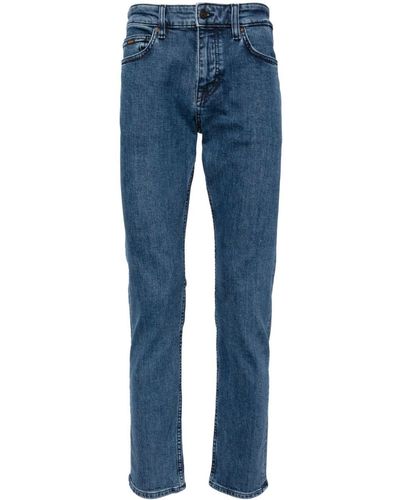 BOSS Delaware Slim-fit Comfort-stretch Jeans - Blue