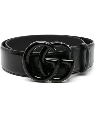 Gucci GG Marmont Wide Belt - Zwart