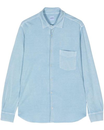 Aspesi Long-sleeve Cotton Shirt - Blue