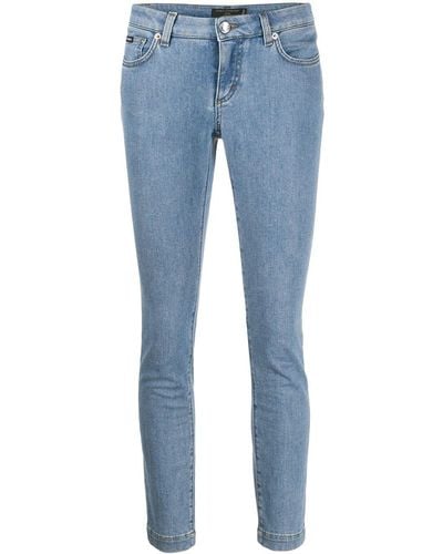 Dolce & Gabbana Skinny Cropped Jeans - Blue
