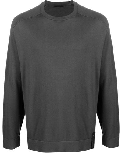 Transit Crew-neck Cotton-blend Sweater - Gray