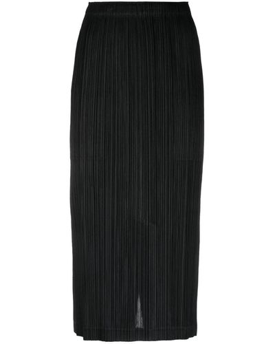Black Pleats Please Issey Miyake Skirts for Women | Lyst