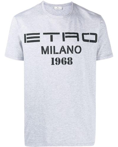 Etro ロゴ Tシャツ - グレー