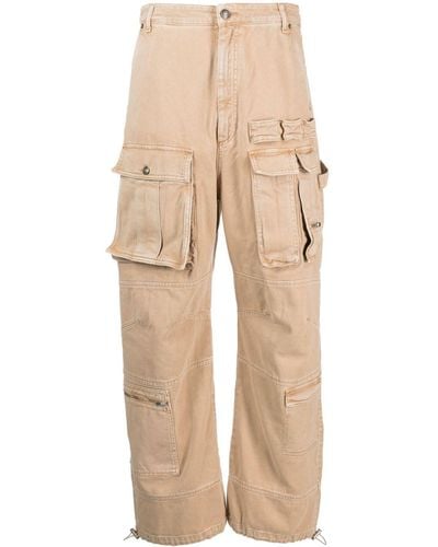 Sportmax Pantalones rectos con múltiples bolsillos - Neutro