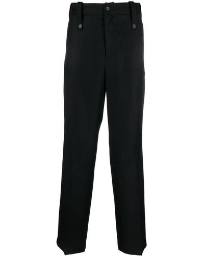 Paura Pressed-crease Straight-leg Pants - Black