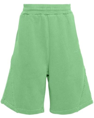 A_COLD_WALL* Cubist Cotton Track Shorts - Green