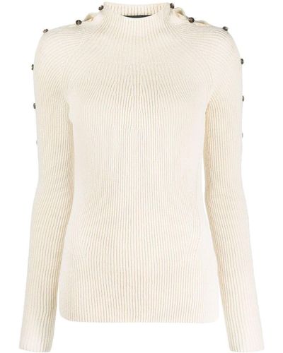 Proenza Schouler Gerippter Pullover mit Knöpfen - Mehrfarbig