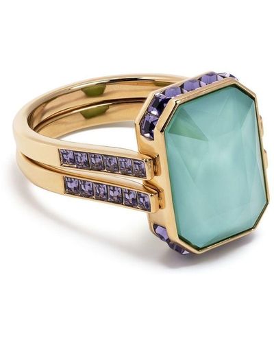 Swarovski Orbita Crystal-embellished Ring - Blue