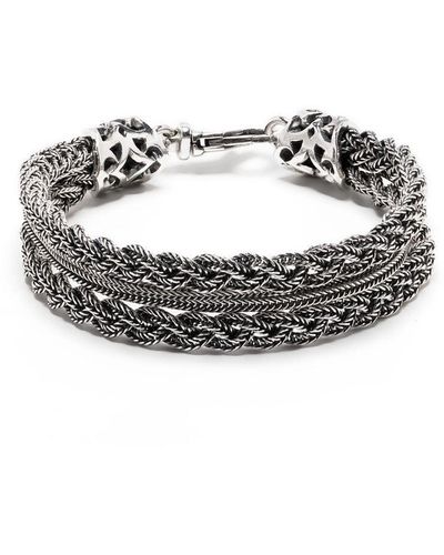 Emanuele Bicocchi Gevlochten Armband - Metallic