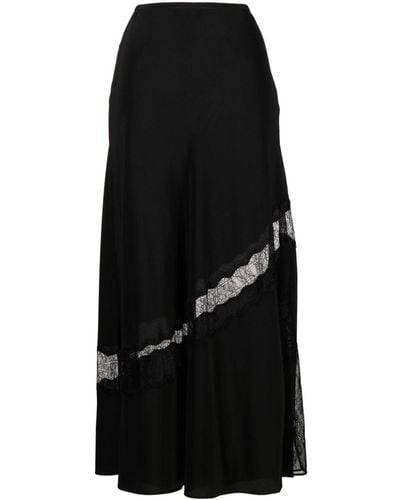 Zadig & Voltaire Jaylal Silk Midi Skirt - Black