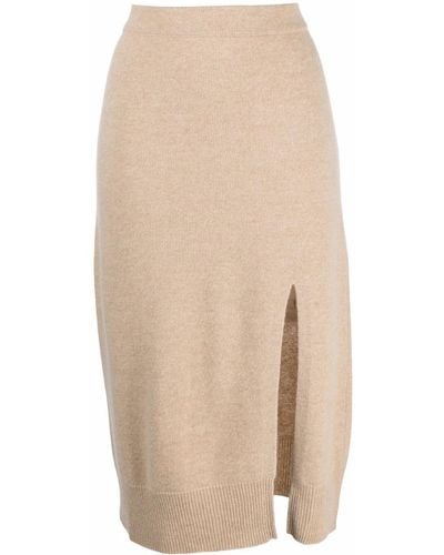 Lorena Antoniazzi Straight-leg Knitted Skirt - Natural