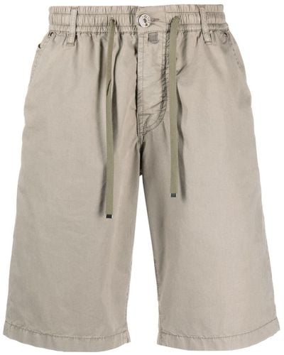 Jacob Cohen Logo-patch Drawstring Shorts - Gray