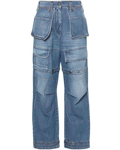 MSGM Jeans a gamba ampia - Blu